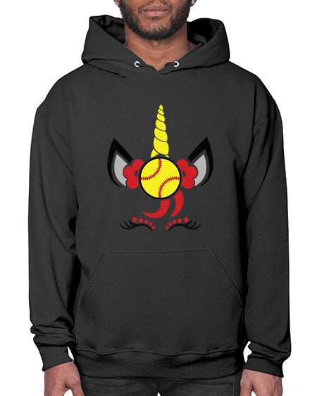 softball unicorn 401# - softball- Hoodie