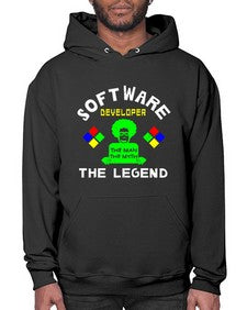 software developer the legend 16# - computer- Hoodie