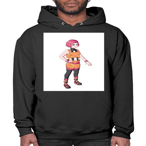 street girl wear orange outfit16# - anime- Hoodie