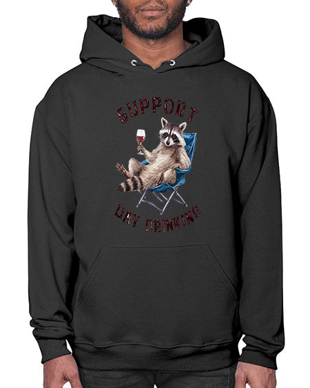 support day drinking 67# - raccoon- Hoodie