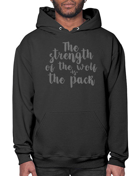 the strength of the wolf is the pack - wolf- Hoodie