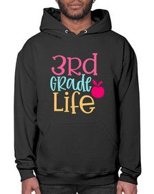 third grade life design 966# - third grade- Hoodie