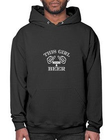 this girl needs a beer 1644# - beer- Hoodie