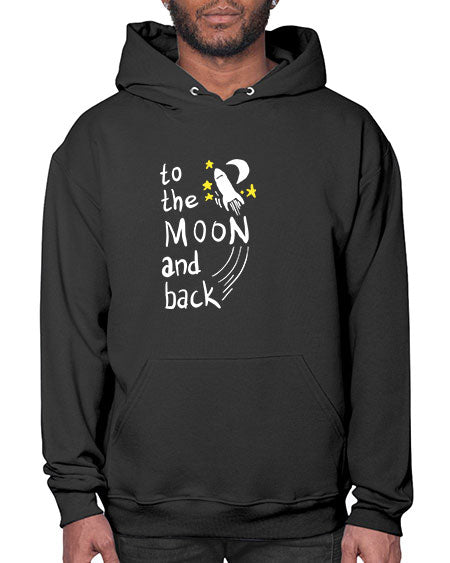 to the moon and back 9# - moon- Hoodie