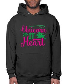 unicorn it heart 467# - unicorn- Hoodie