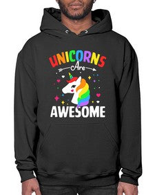 unicorns are awesome 520# - unicorn- Hoodie
