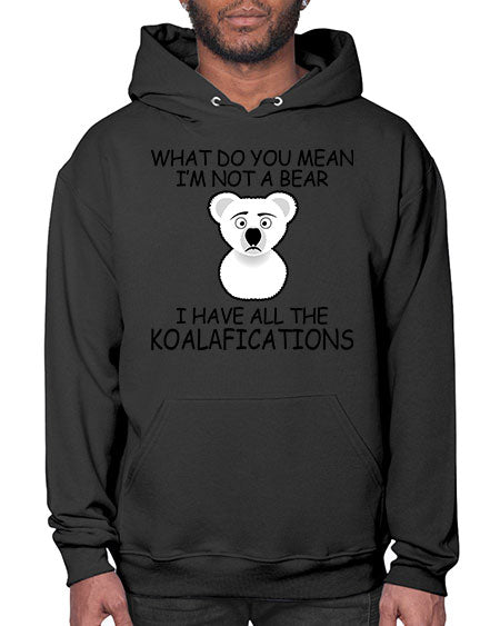 what do you mean im not a bear 287# - bears - animals- Hoodie