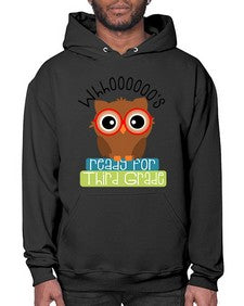 whooos ready for third grade 1009# - third grade- Hoodie