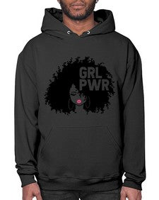 woman face grlpwr 1# - black girls or women- Hoodie