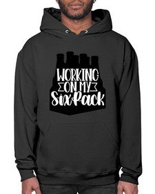 working on my six pack 1789# - beer- Hoodie