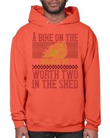 A bike on the worth two in the shet 1# - motorcycle- Hoodie