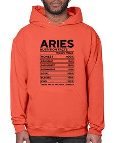 Aries Nutrition Facts 97# - aries- Hoodie