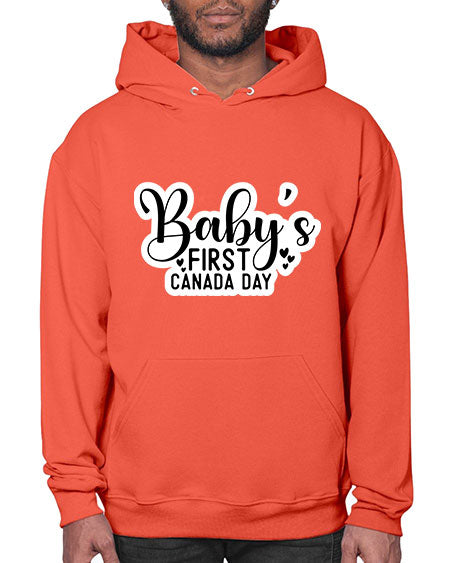 Baby s First Canada Day 275# - baby- Hoodie