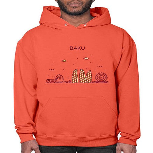 Baku 393# - cities- Hoodie