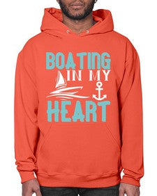 Boating in my heart 13# - boats- Hoodie