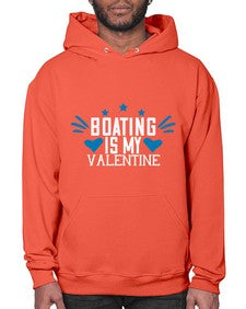 Boating is my valentine 4# - boats- Hoodie