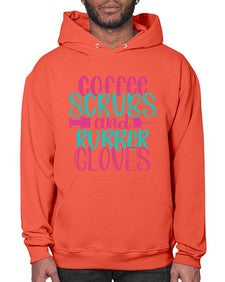 Coffee Scrubs And Rubber Gloves Style Style 665# - nurse- Hoodie