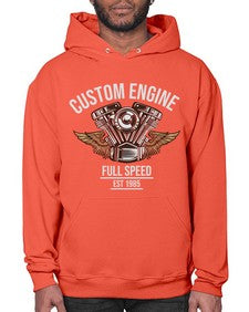 Custom engine 14# - motorcycle- Hoodie