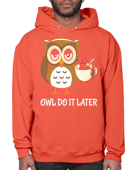 Do It Later funny Cute A TurtleRabbit 4# - owl- Hoodie