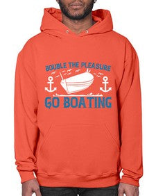 Double the Pleasure Go Boating 15# - boats- Hoodie