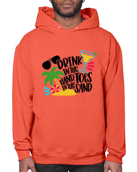 Drink In The Hand Toes In The Sand Style 48# - summer- Hoodie