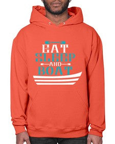 Eat sleep and Boat 16# - boats- Hoodie