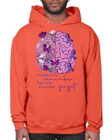 Floral Brain I Will Never Forget 146# - alzheimers- Hoodie