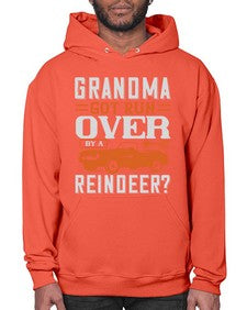 Grandma Got Run Over by a Reindeer 106# - hot rod- Hoodie