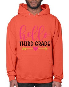 Hello Third Grade 350# - third grade- Hoodie