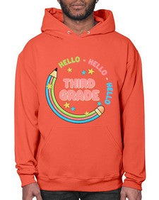 Hello third Grade Pencil 346# - third grade- Hoodie