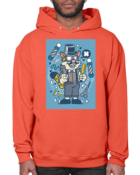 Hipster Barber Leopard835# - barber- Hoodie