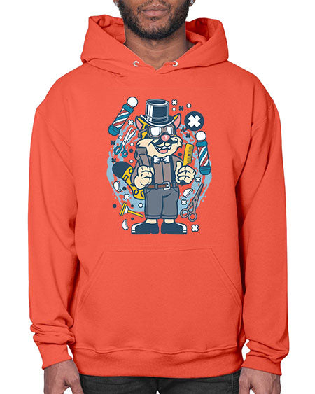 Hipster Barber Leopard836# - barber- Hoodie