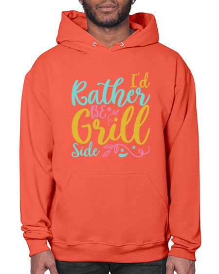 ID RATHER BE GRILL SIDE Style 62# - summer- Hoodie