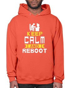 Keep Calm and reboot 27# - computer- Hoodie