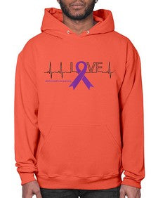 LOVE Gifts for Survivors National Alzheimers Awareness 192# - alzheimers- Hoodie