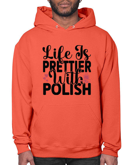 Life Is Prettier With Polish 1052# - nail tech- Hoodie