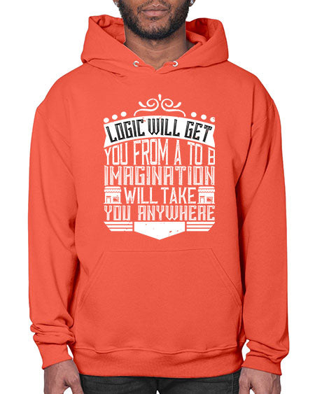 Logic will get you from A to B Imagination will take you anywhere Style 278# - architect- Hoodie