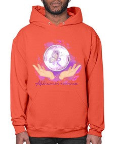 Love Purple Ribbon AlzheimerS Awareness 193# - alzheimers- Hoodie