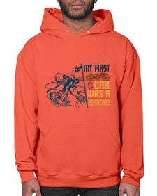 My first car was a motorcycle 47# - motorcycle- Hoodie
