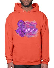 No One Figh Alone AlzheimerS Awareness 200# - alzheimers- Hoodie
