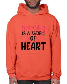 Nursing is a work of heart Style 1268# - nurse- Hoodie