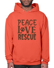Peace Love Rescue Style 23# - cats- Hoodie