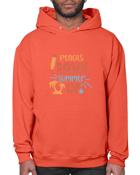 Pencils down summer up 86# - summer- Hoodie