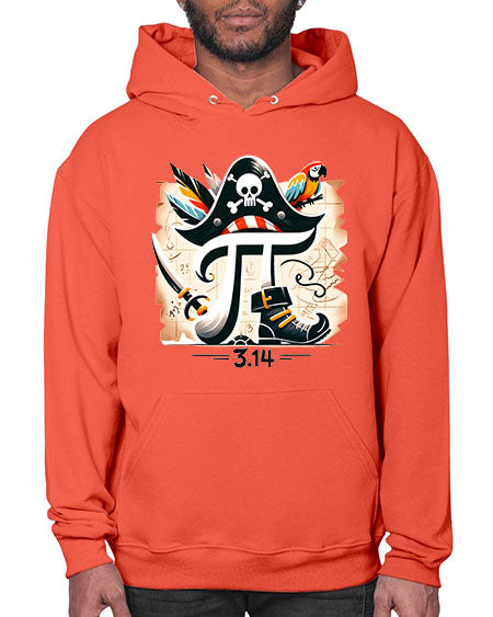 Pirate Pi Day Sublimation Design 39# - pi- Hoodie