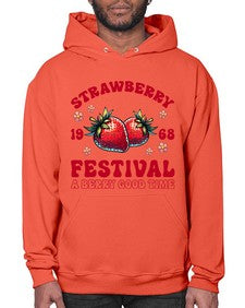 Retro Strawberry Festival 1504# - strawberry- Hoodie