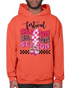 Retro Strawberry Festival Season 1505# - strawberry- Hoodie