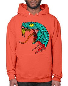 Snake 227# - cartoon animals- Hoodie