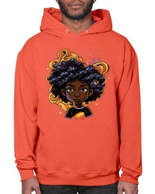 Sparkling Black Girl Design 12# - black girls or women- Hoodie
