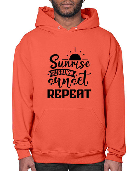 Sunrise sunburn sunset repeat 01# - summer- Hoodie