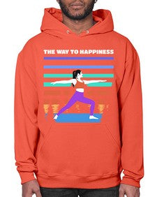 The Way to Happiness 566# - yoga- Hoodie